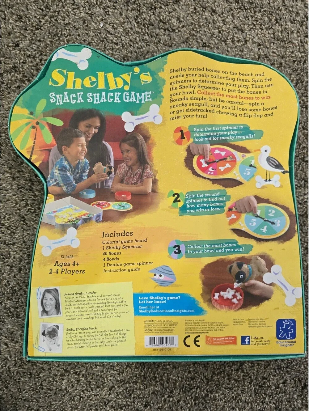 Shelby's Snack Shack Game - Counting Bone-anza! Educational Board Game for Kids